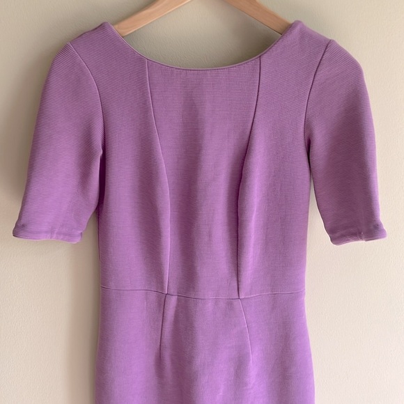 Boden Kaia Ottoman Textured Sheath Dress Lavender Sz 2 - Picture 2 of 8